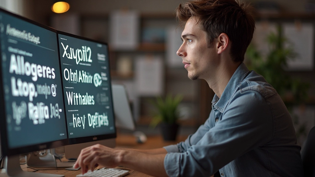 Typografie en lettertype voorbeelden in professioneel webdesign